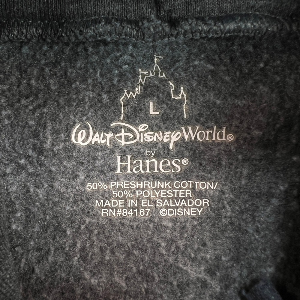 Disney Mickey Genuine Original Hoodie Men Large Gray Disneybound Parks Merch - Picture 3 of 8